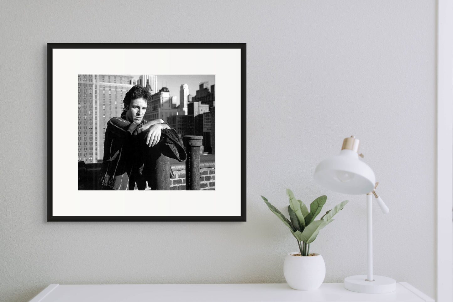 BRUCE SPRINGSTEEN OVER MANHATTAN 1978 BY FRANK STEFANKO