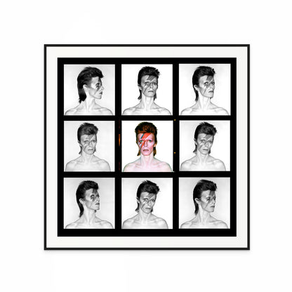 DAVID BOWIE, EYES OPEN CONTACT SHEET BY BRIAN DUFFY