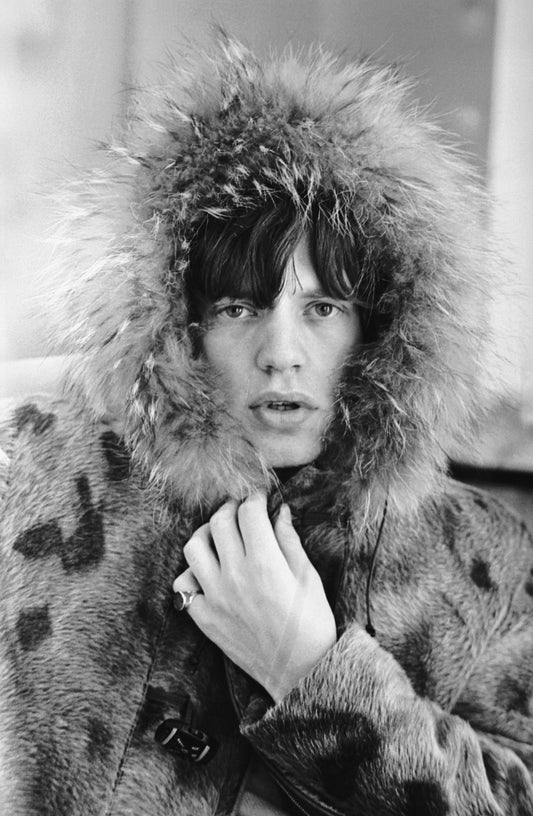 Mick Jagger with parka