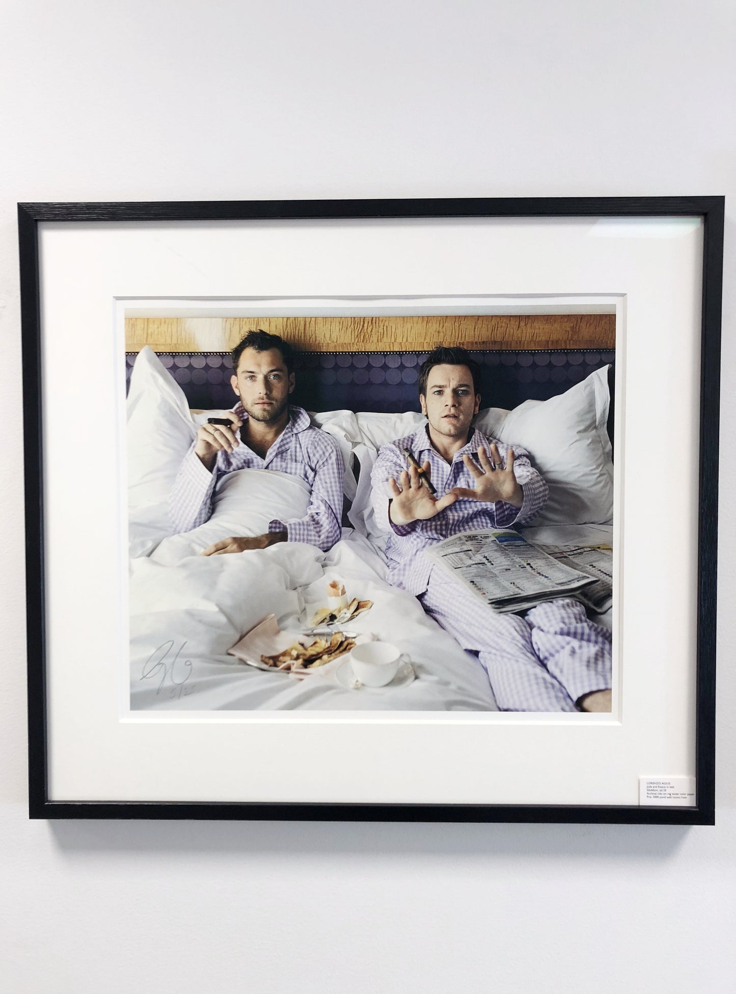 Jude and Ewans in bed